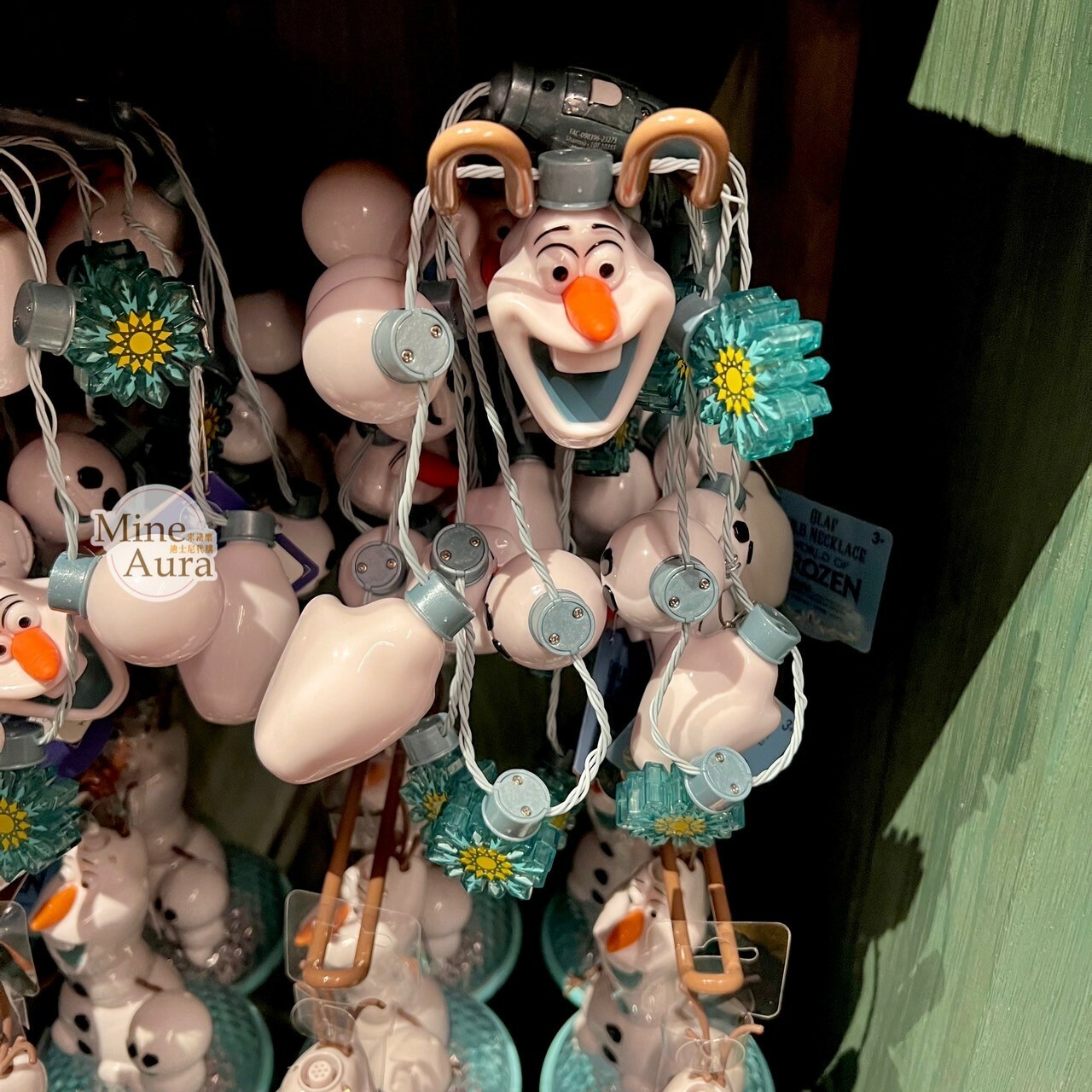 World of Frozen 限定 迷你小雪寶 Olaf 造型 串燈 發光 項鍊 冰雪奇緣 Frozen -香港迪士尼樂園