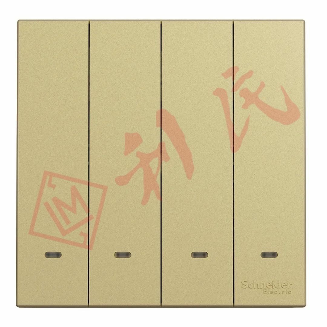 施耐德 AvatarOn C 16AX 四位單控開關掣連螢光指示