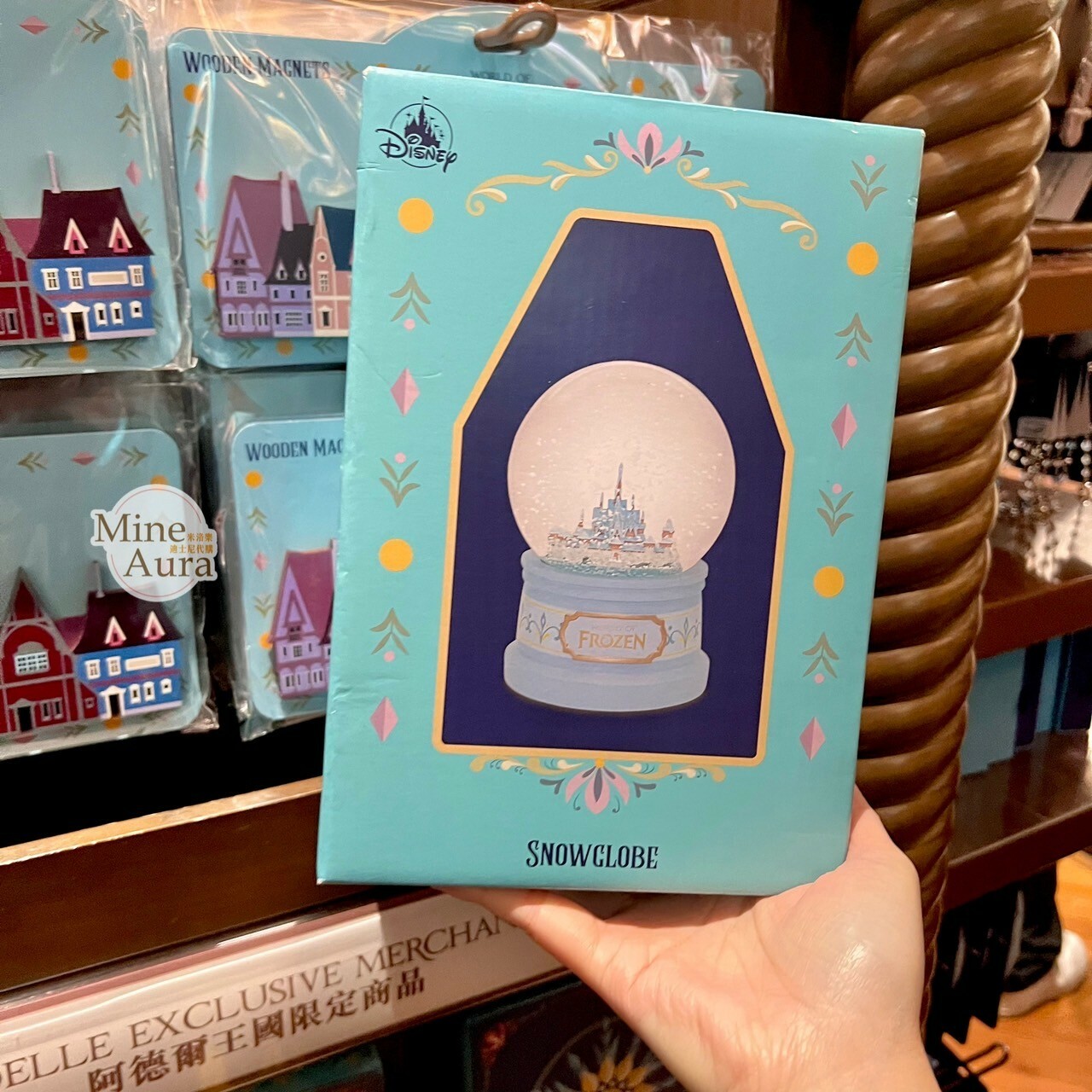 World of Frozen 限定 艾倫戴爾王國 城堡 場景 水晶球造型 擺飾品 冰雪奇緣 Frozen -香港迪士尼樂園