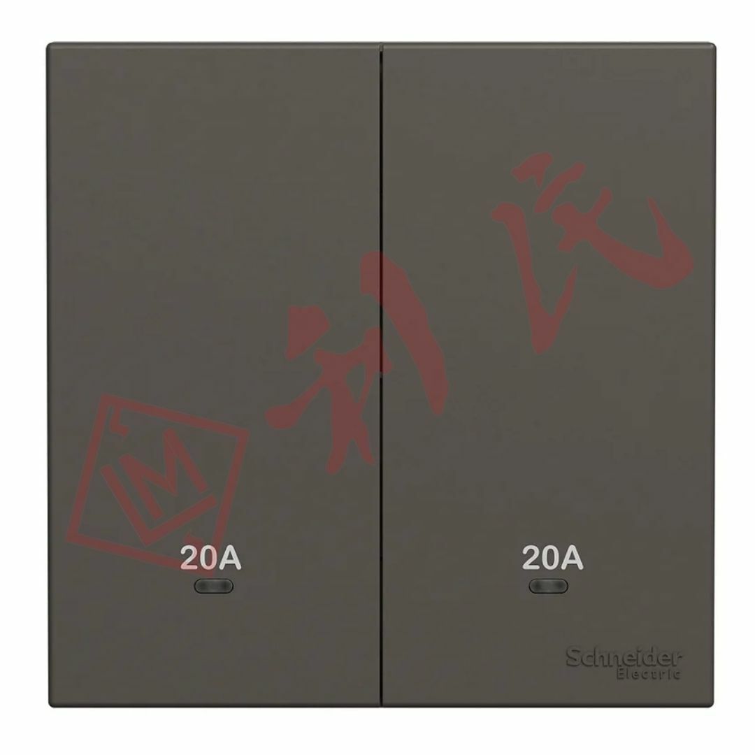 施耐德 AvatarOn C 20A 兩位雙極開關掣連LED指示燈