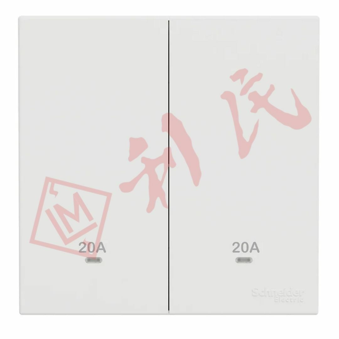 施耐德 AvatarOn C 20A 兩位雙極開關掣連LED指示燈