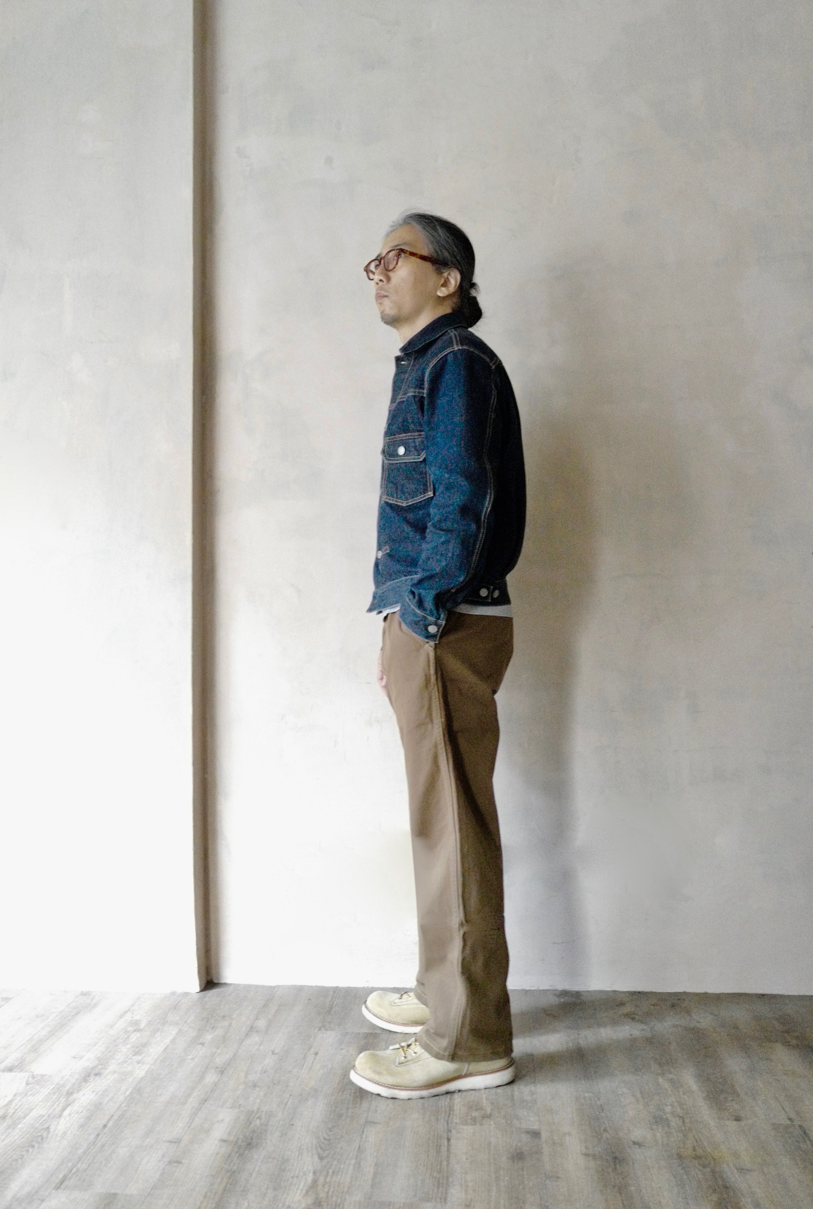 UES C408 super heavy chino pants 赤耳 先染めムラチノ