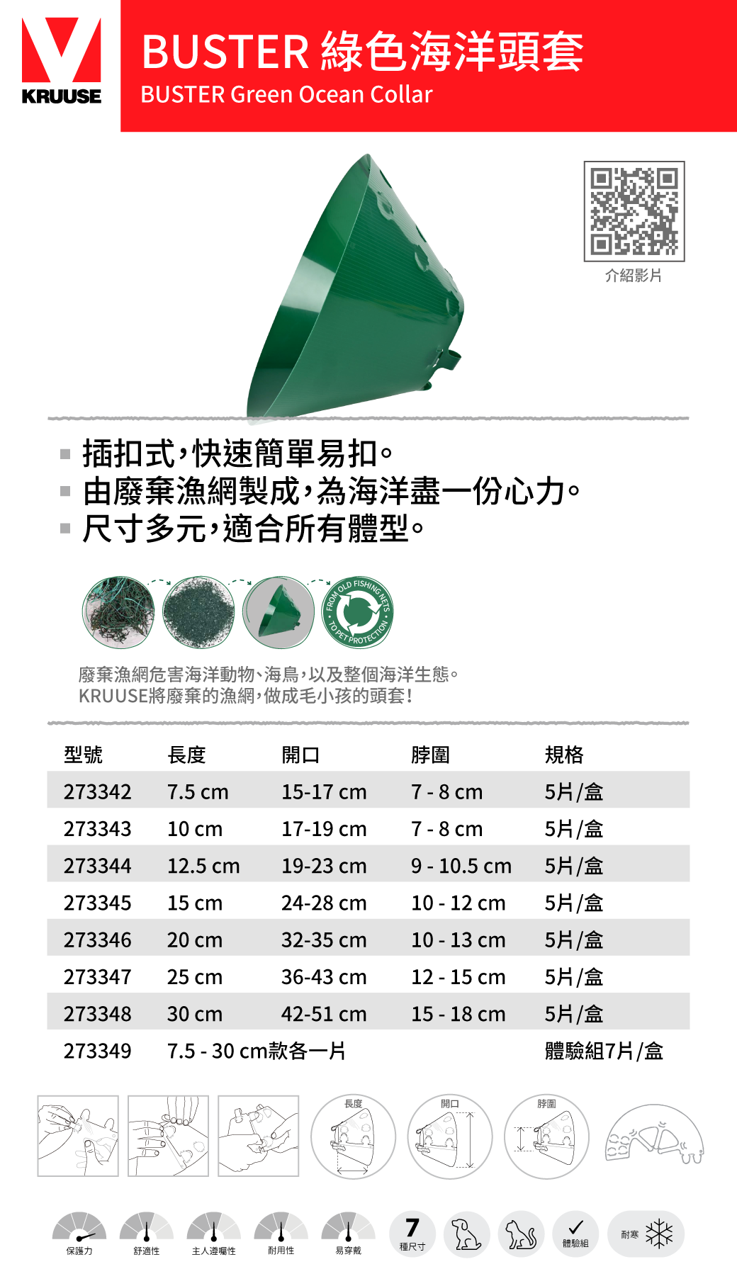 犬貓頭套 綠色環保