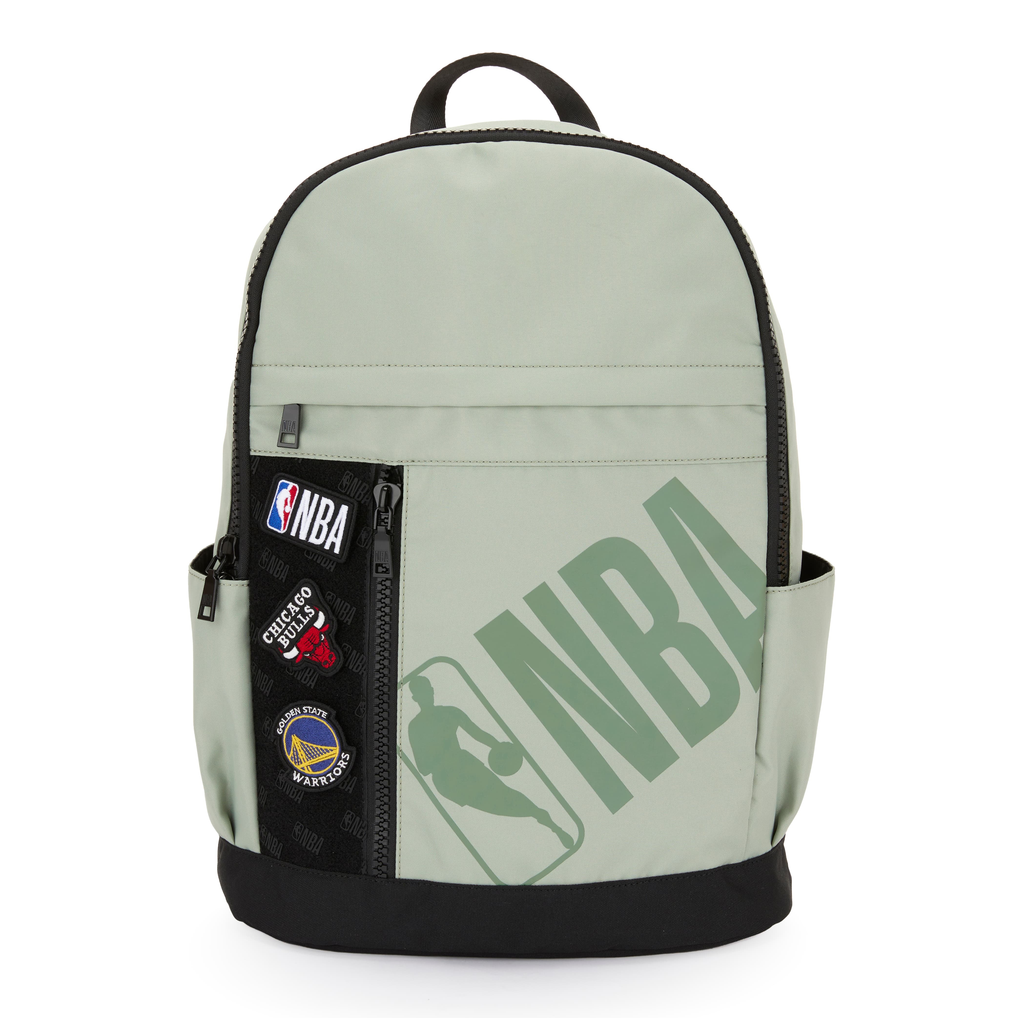 【NBA】隊伍Logo徽章後背包 - 黑 / 淺黃 / 淺綠 / 淺藍