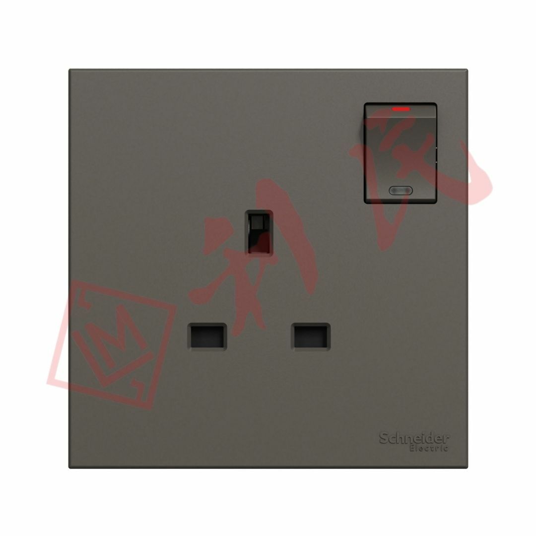 施耐德 AvatarOn C 13A 單位連保護門有掣插座連LED指示燈