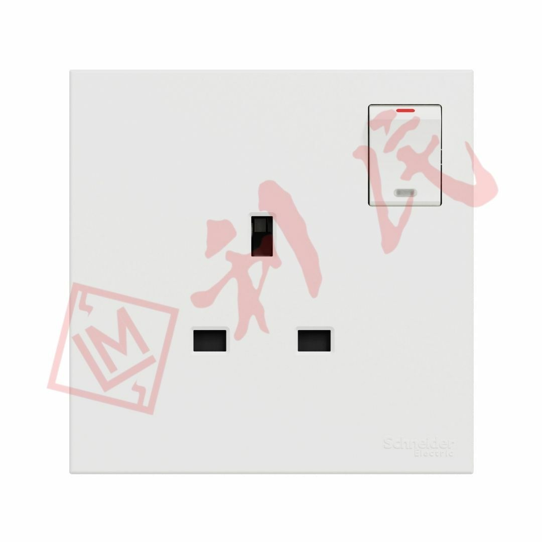 施耐德 AvatarOn C 13A 單位連保護門有掣插座連LED指示燈