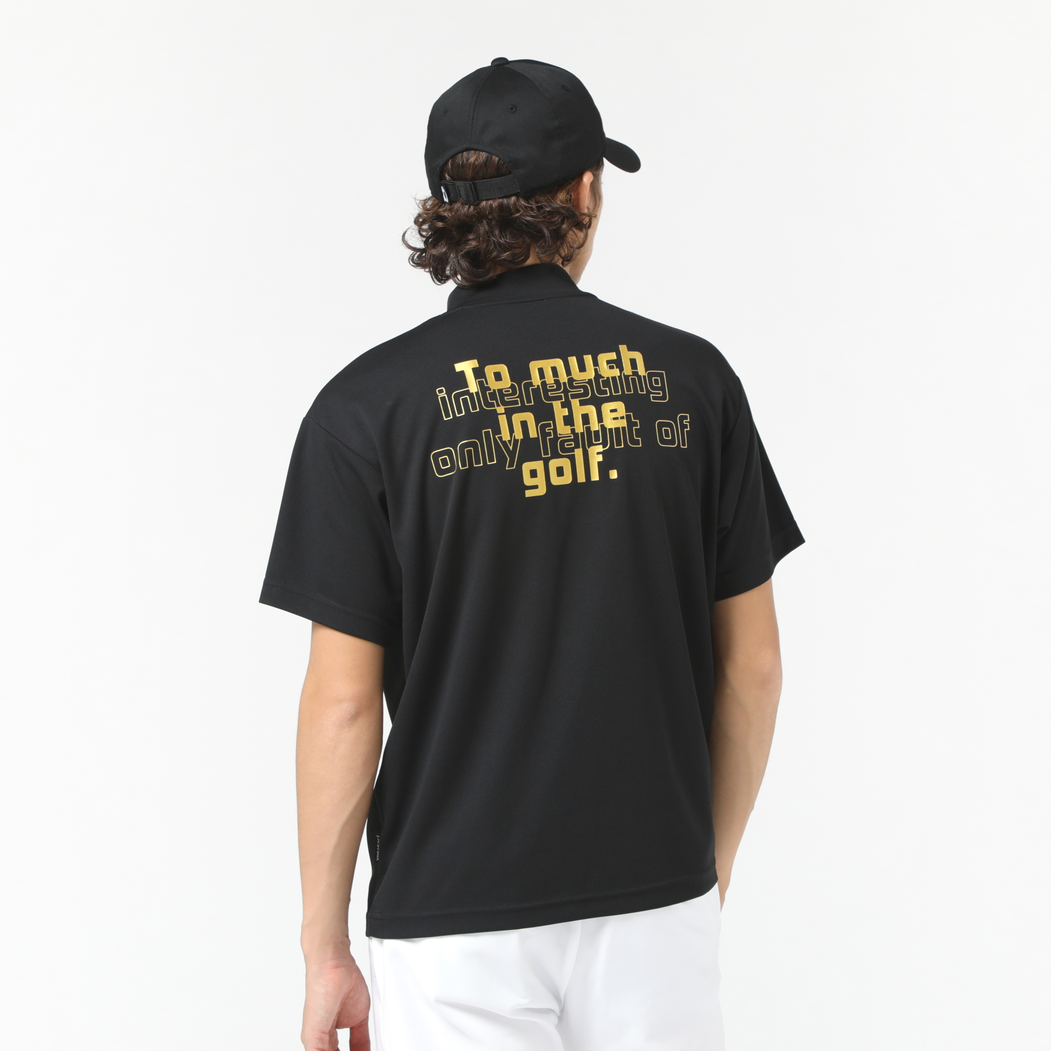 男士-短袖印花小高領