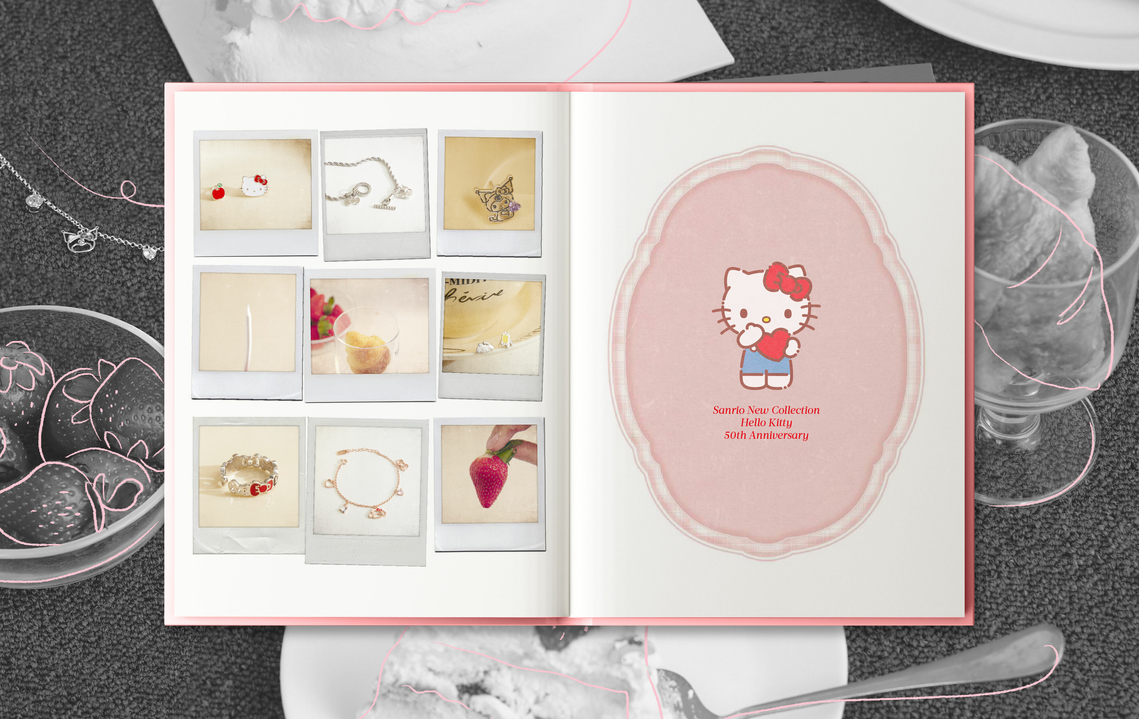 BONNY&READ X  Hello Kitty 50週年，Hello Kitty、美樂蒂、酷洛米結合50週年限定蝴蝶結， 化身夢幻飾品 萌化你的心～