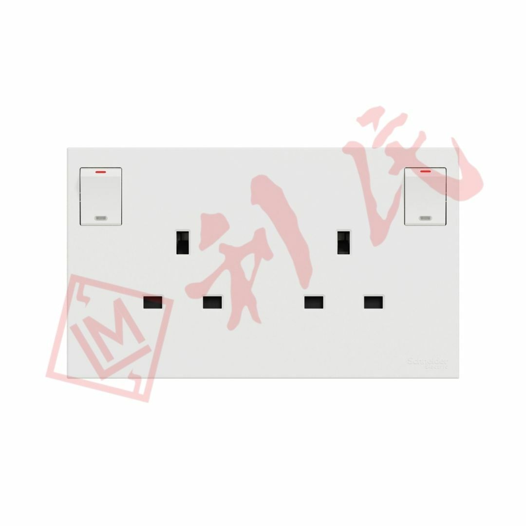 施耐德 AvatarOn C 13A 兩位連保護門有掣插座