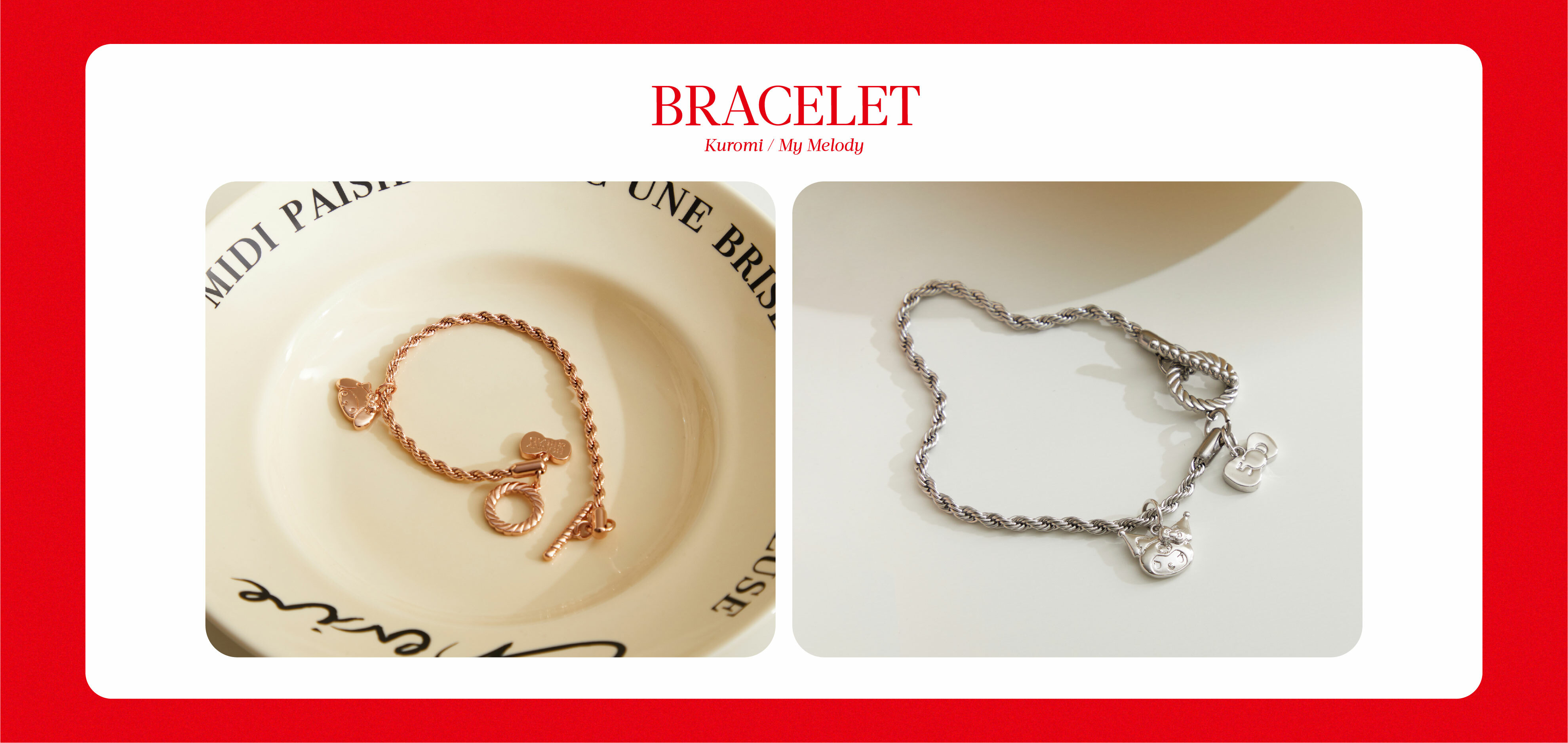 BONNY&READ X  Hello Kitty 50週年，Hello Kitty、美樂蒂、酷洛米結合50週年限定蝴蝶結， 化身夢幻飾品 萌化你的心～