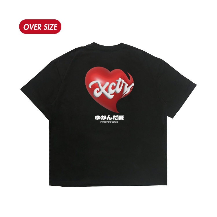 XCTRL 扭曲的愛短T-黑