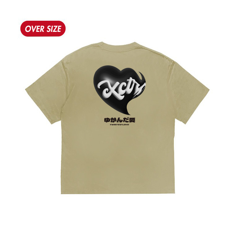 XCTRL 扭曲的愛短T-卡其