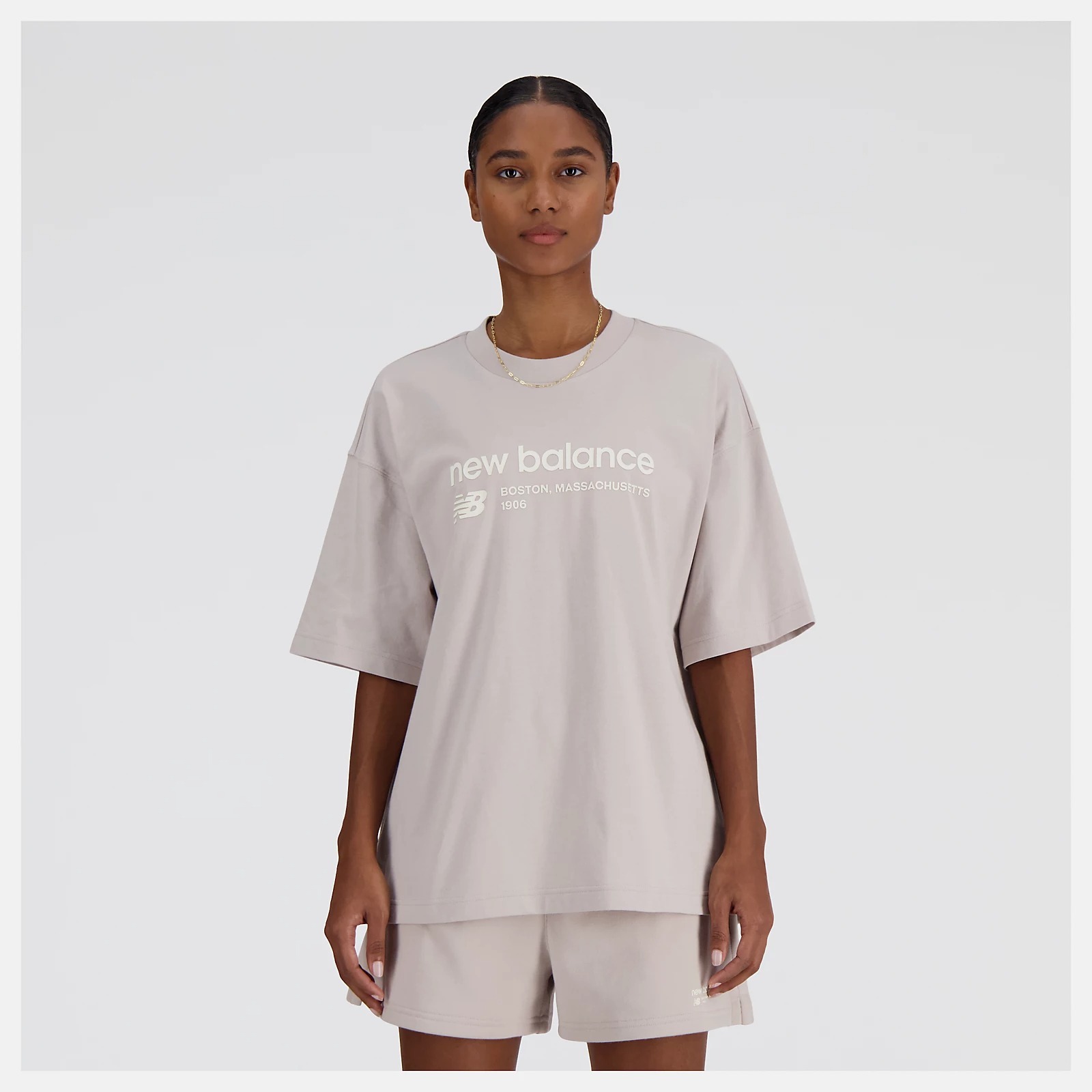 NEW BALANCE 短T NB 奶茶 1906 短袖 上衣 女 WT33534MNK