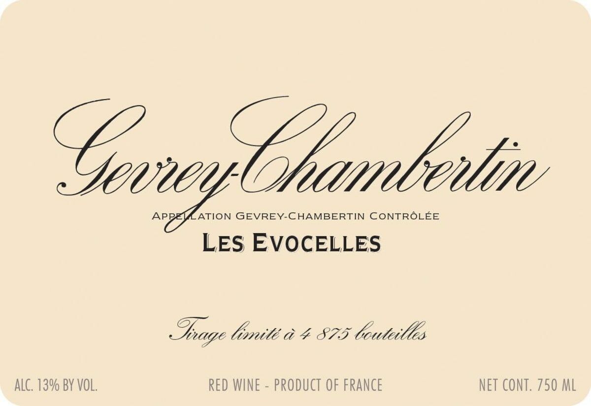 Vougeraie Gevrey Chambertin Les Evocelles 2019