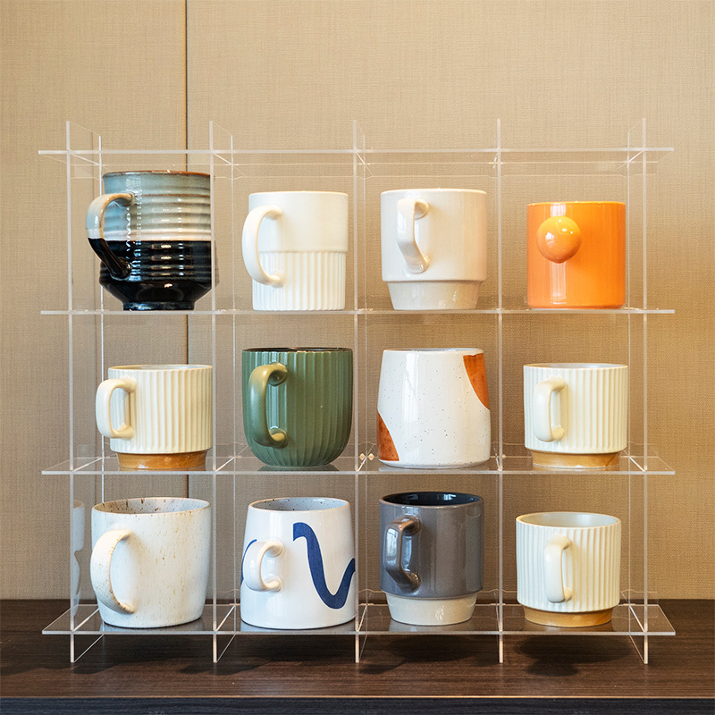 《3763》透明壓克力杯子收納架