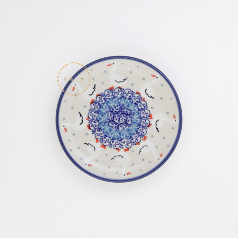 圓盤-Ø12.5cm-鄉村風 小白鵝