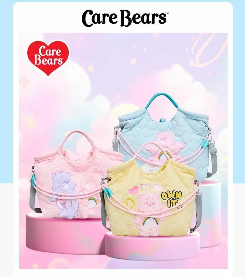🔶Carebear 愛心熊大容量夾棉兩用袋-2400360