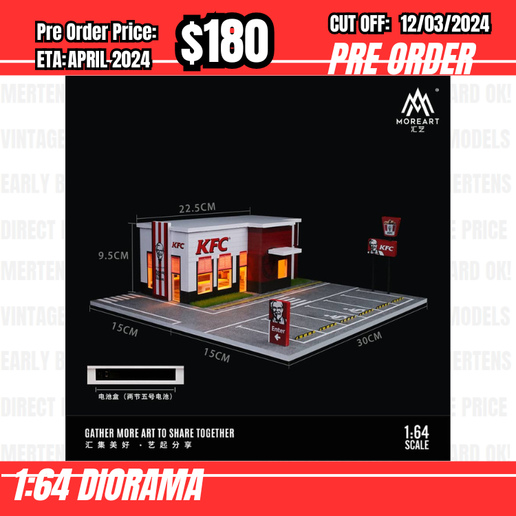 PO-$180 * Moreart * 1:64 Diorama - KFC [OD06/03]