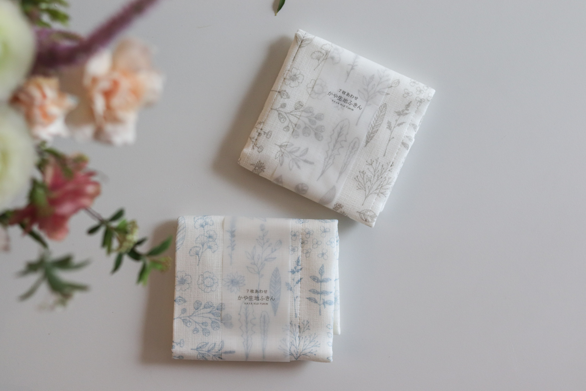 日本 Hill and Fields 花草 七層紗 蚊帳生地 抹布