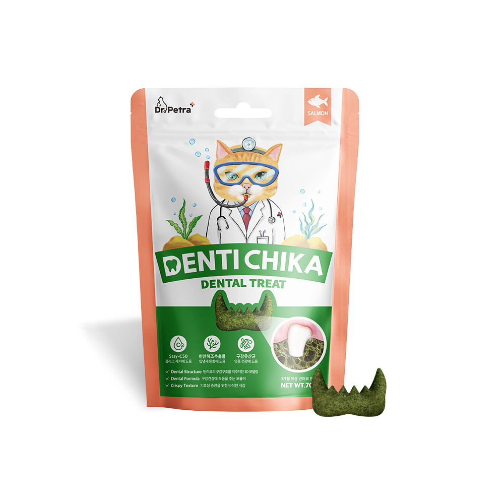 Dr. Petra 沛特拉醫生-貓咪潔牙餅 鮭魚口味(70g)