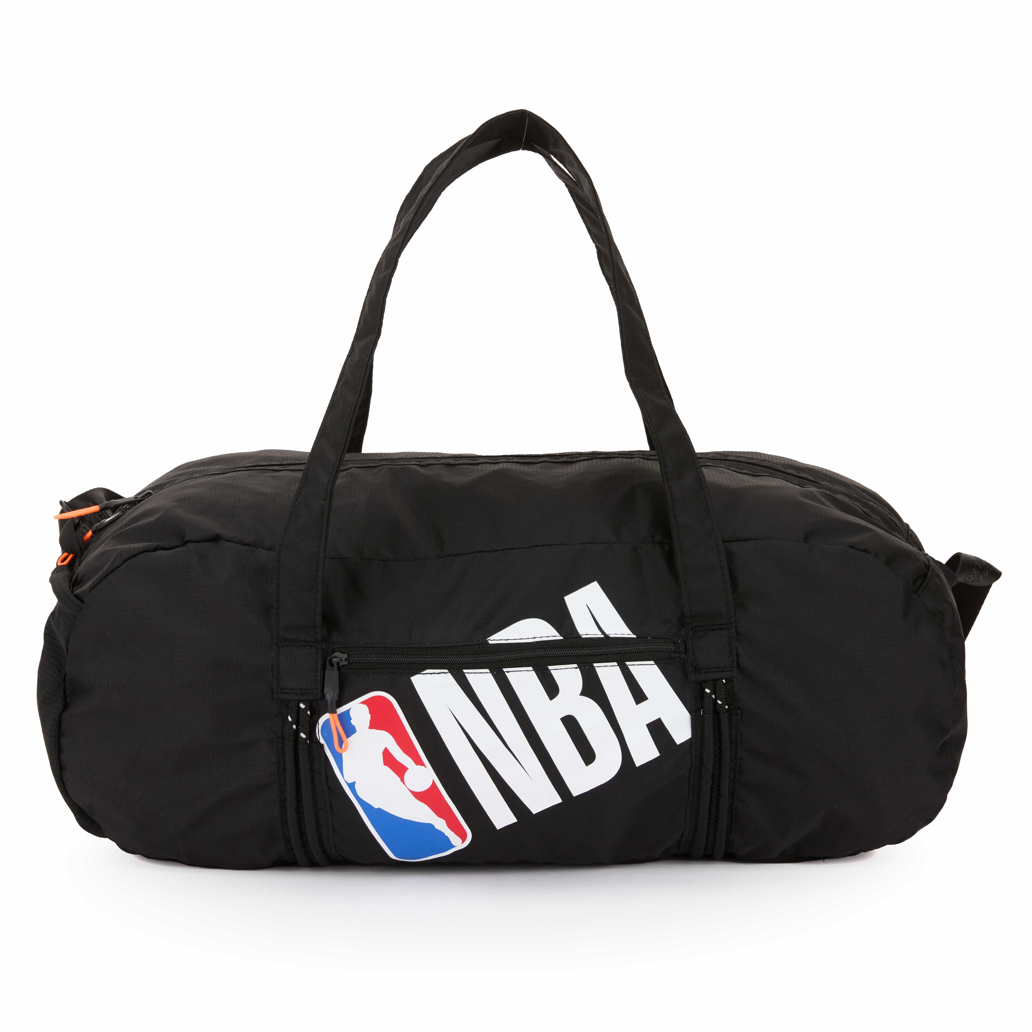 【NBA】輕便收納旅行袋-黑