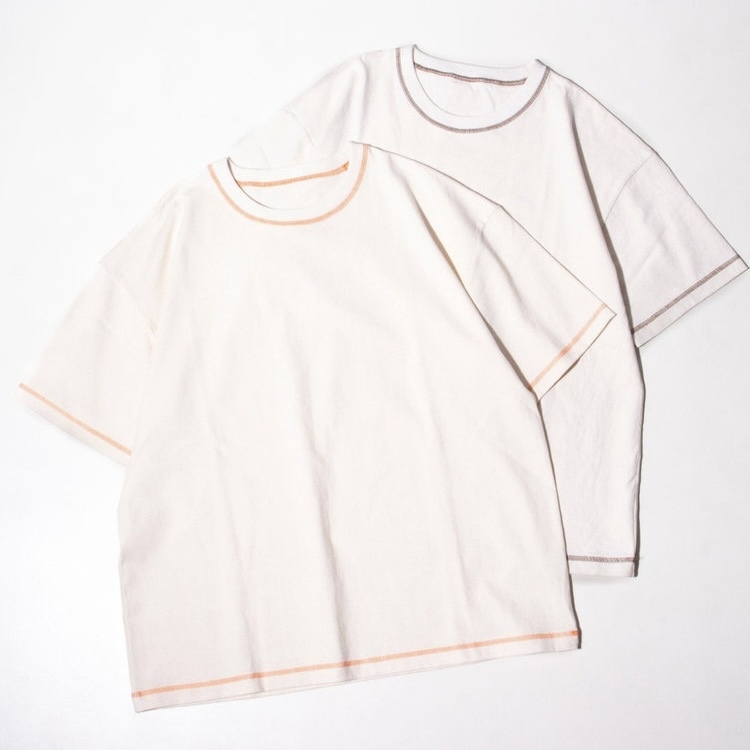 Universal Overall Contrast Stitch Tee 2P