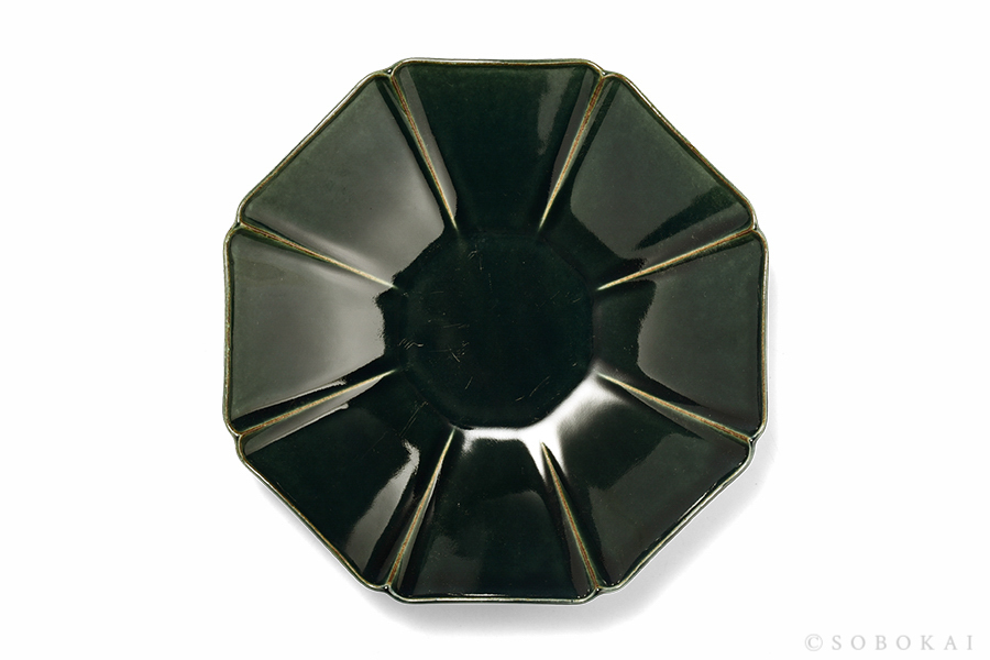 STUDIO M' SOBOKAI - Hitohana一花7寸淺缽/藍綠