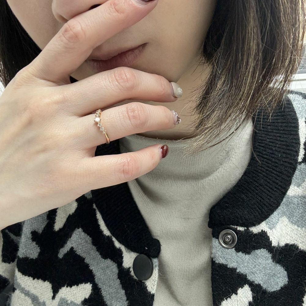 【me.luxe】K10鑽石20分繁星戒