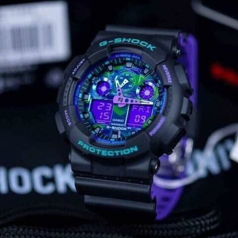 Casio G-Shock GA-100BL-1A 手錶  (香港行貨)