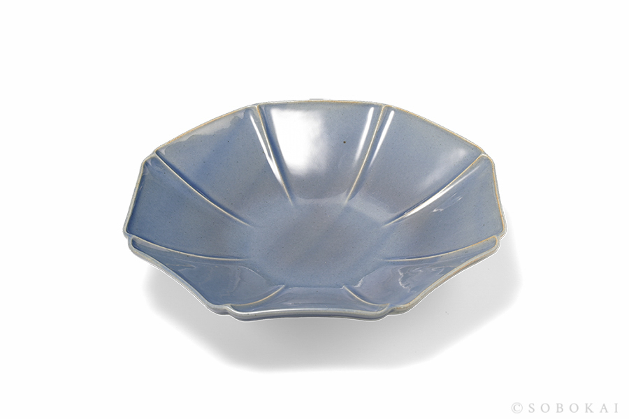 STUDIO M' SOBOKAI - Hitohana一花7寸淺缽/青藍