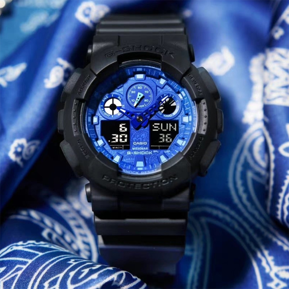 Casio G-Shock GA-100BP-1A 佩斯利花紋 手錶  (香港行貨)