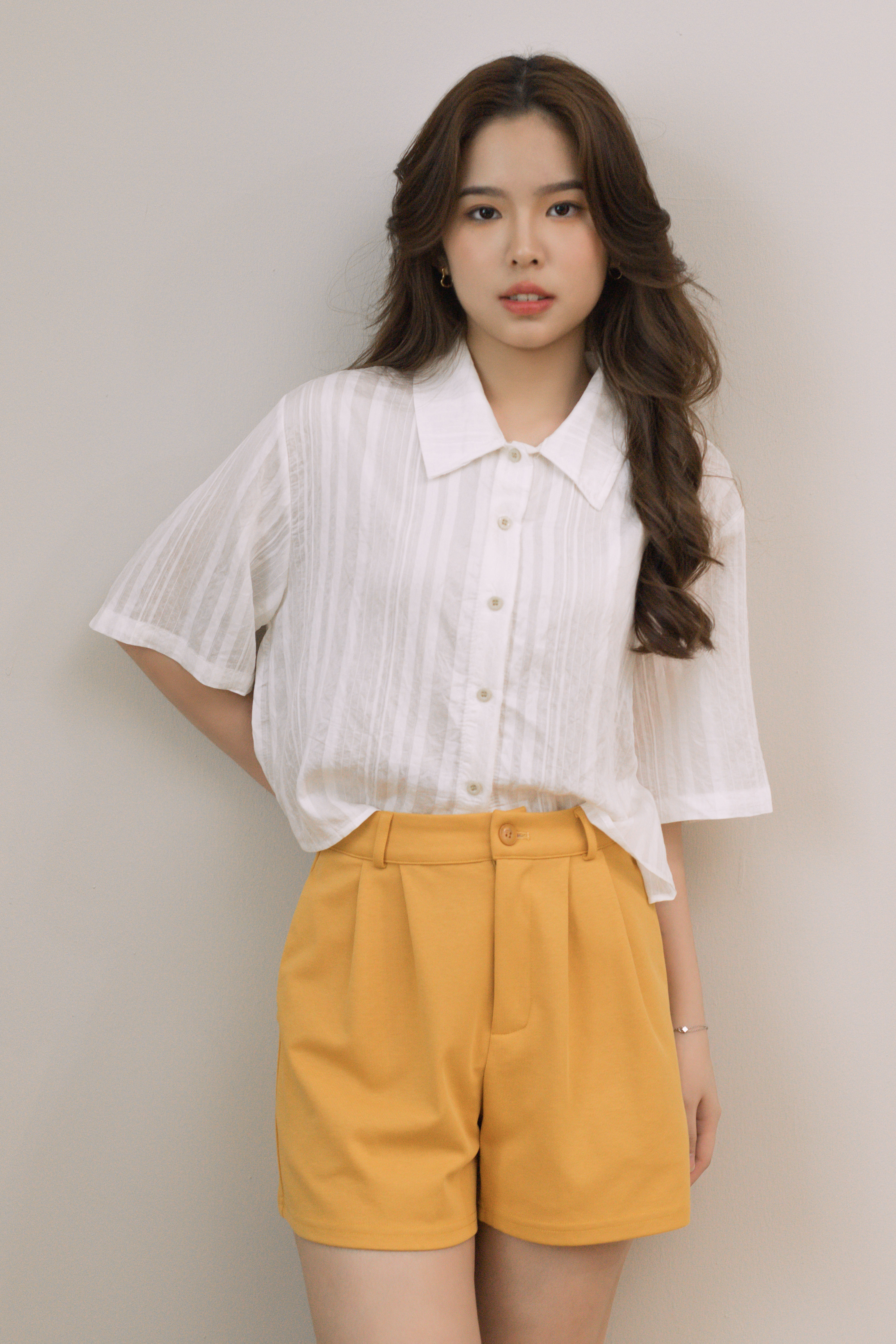 Elora Relaxed Short Mustard -1763PSMUS