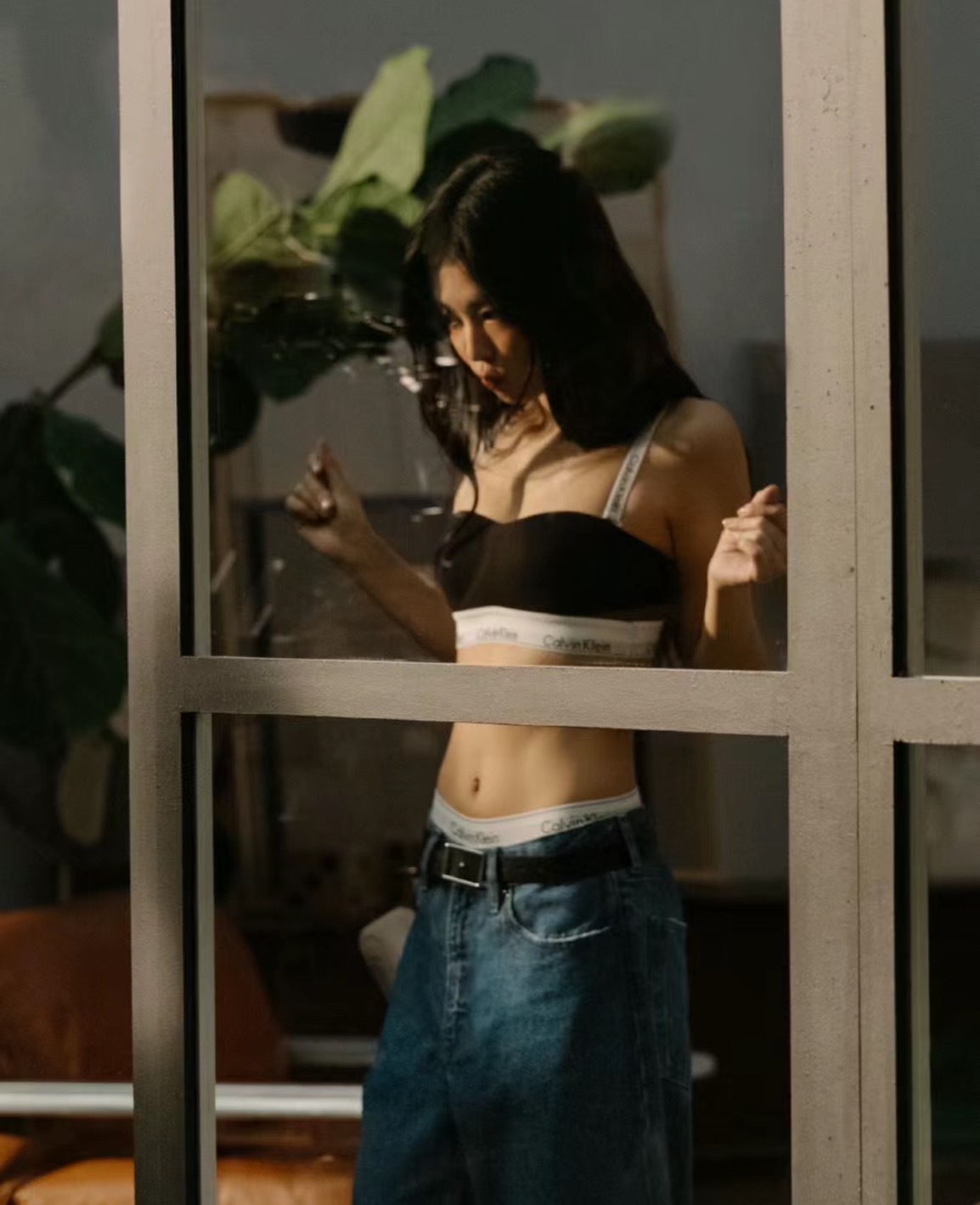 <快速出貨> Calvin Klein Jennie 同款 單車褲 黑/灰