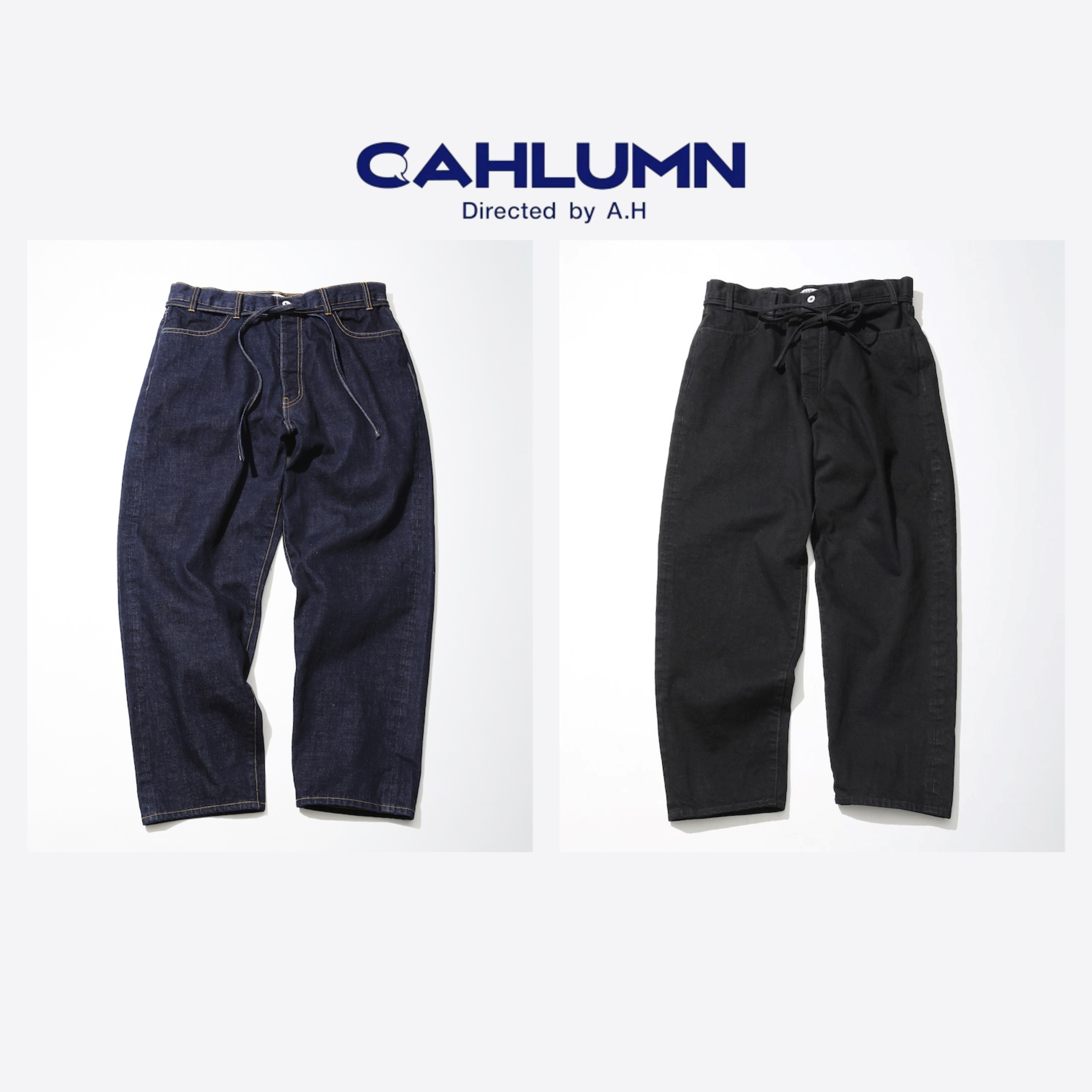 CAHLUMN Selvedge Denim Pant Baggy 原色 布邊 錐形褲 牛仔褲 現貨