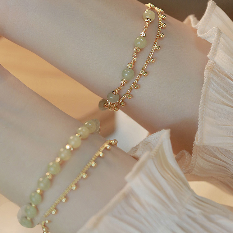 【在逃公主】和田玉雙圈手鍊-閨蜜對鍊