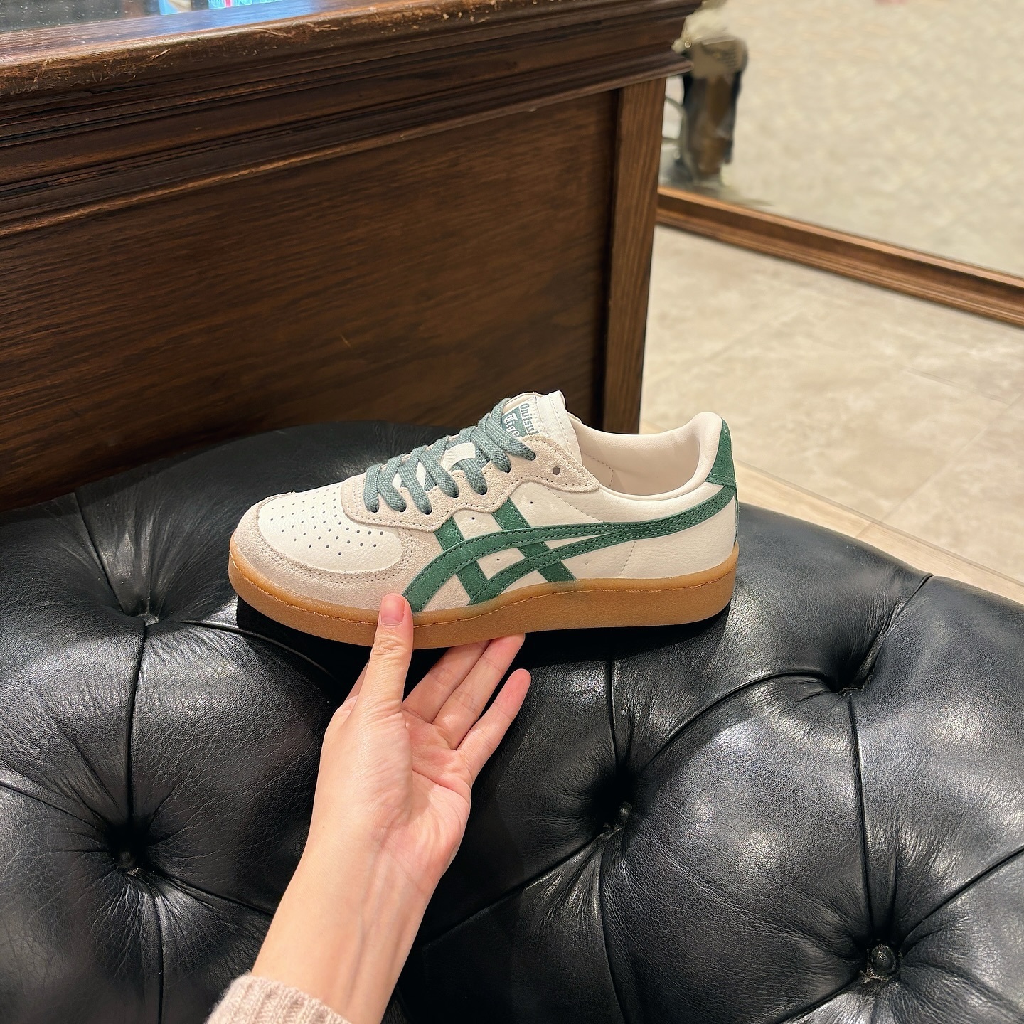 Onitsuka Tiger GSM 鬼冢虎 抹茶奶綠 焦糖底 漸層 復古鞋 1183A353-128