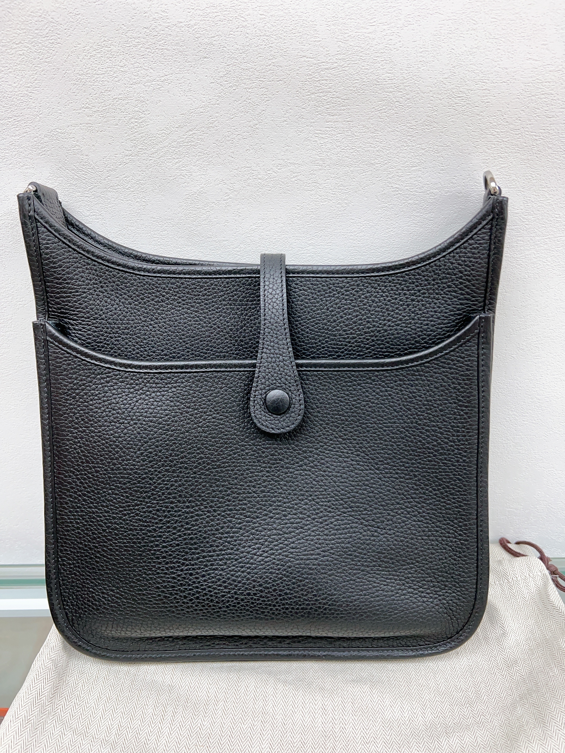 Hermes evelyne 29 / Stamp U/ black PHW