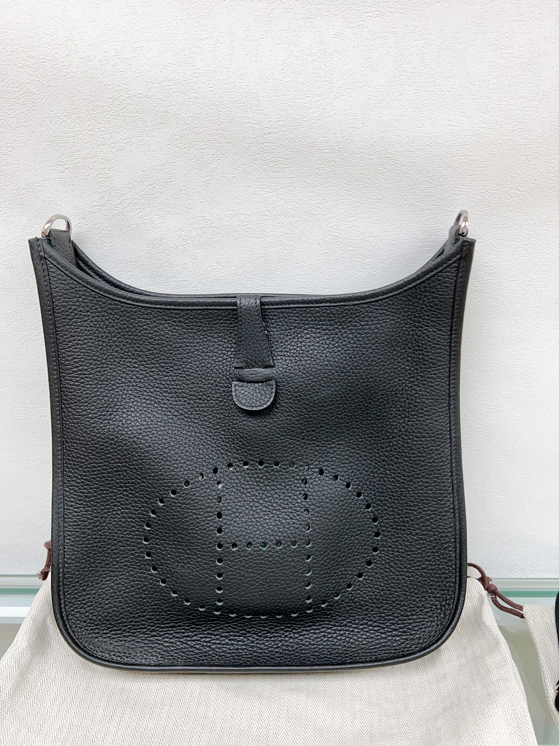 Hermes evelyne 29 / Stamp U/ black PHW