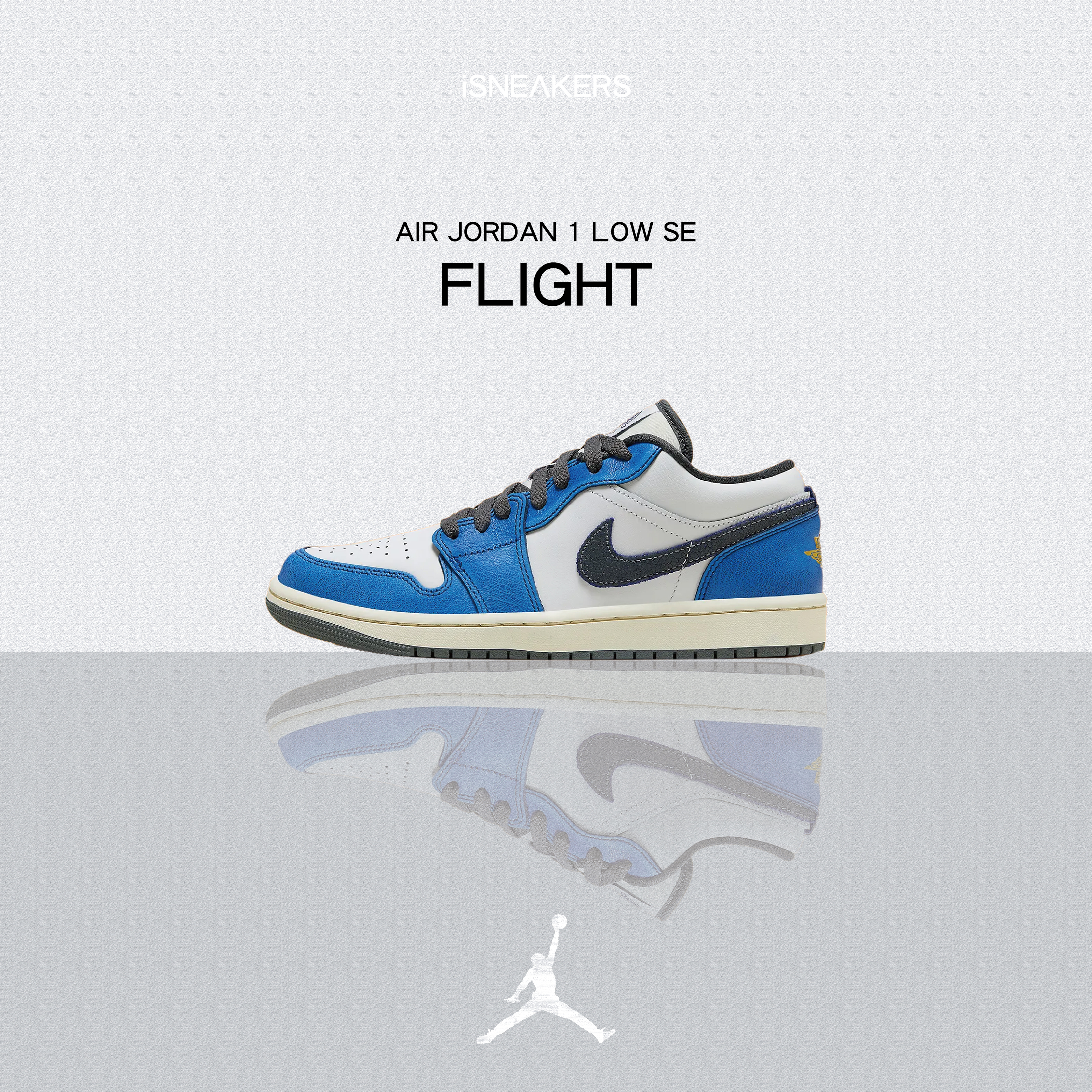iSNEAKERS | Air Jordan 1 Low SE "Flight" 藍灰 FV8439-104