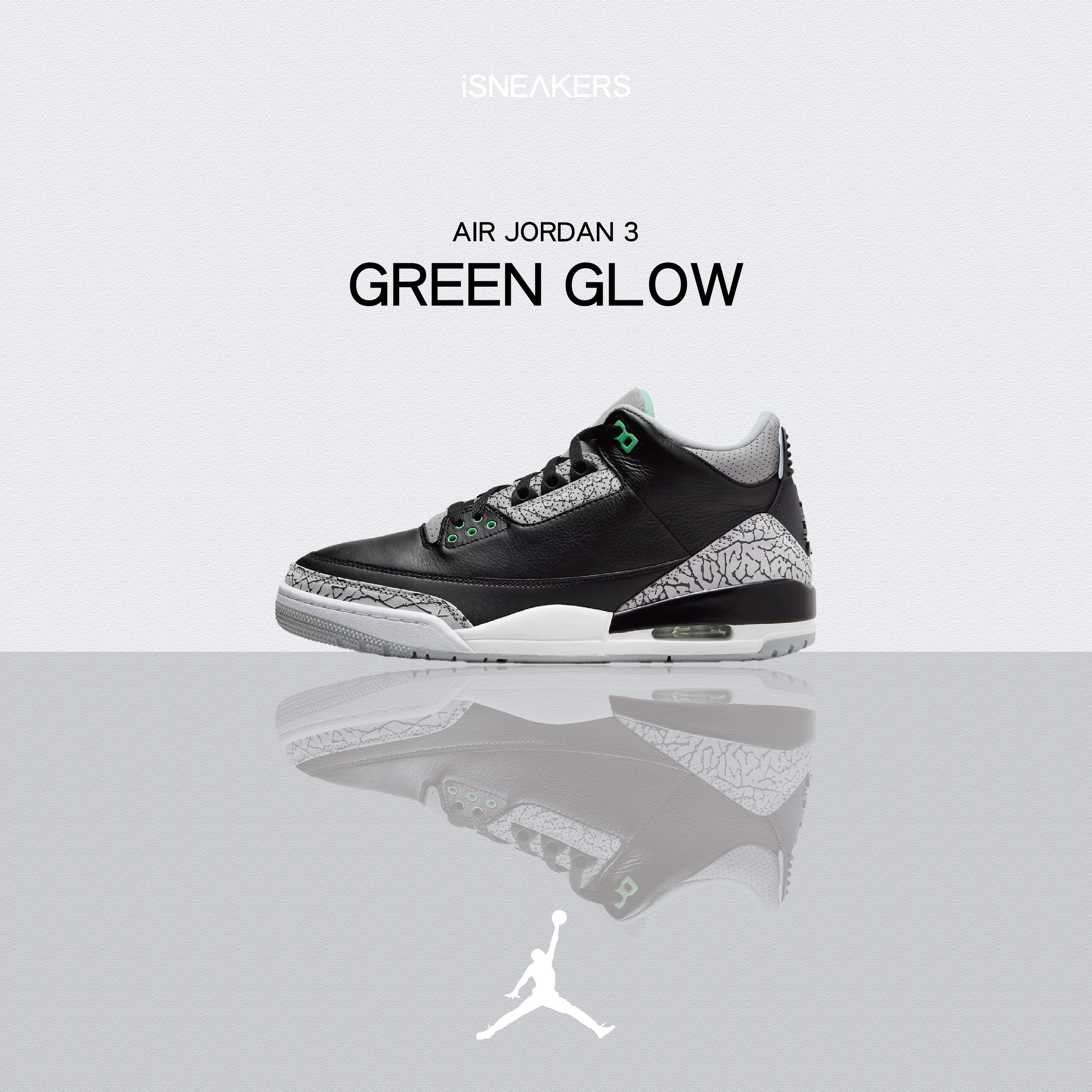 iSNEAKERS | Air Jordan 3 "Green Glow" 蒂芬尼綠 CT8532-031