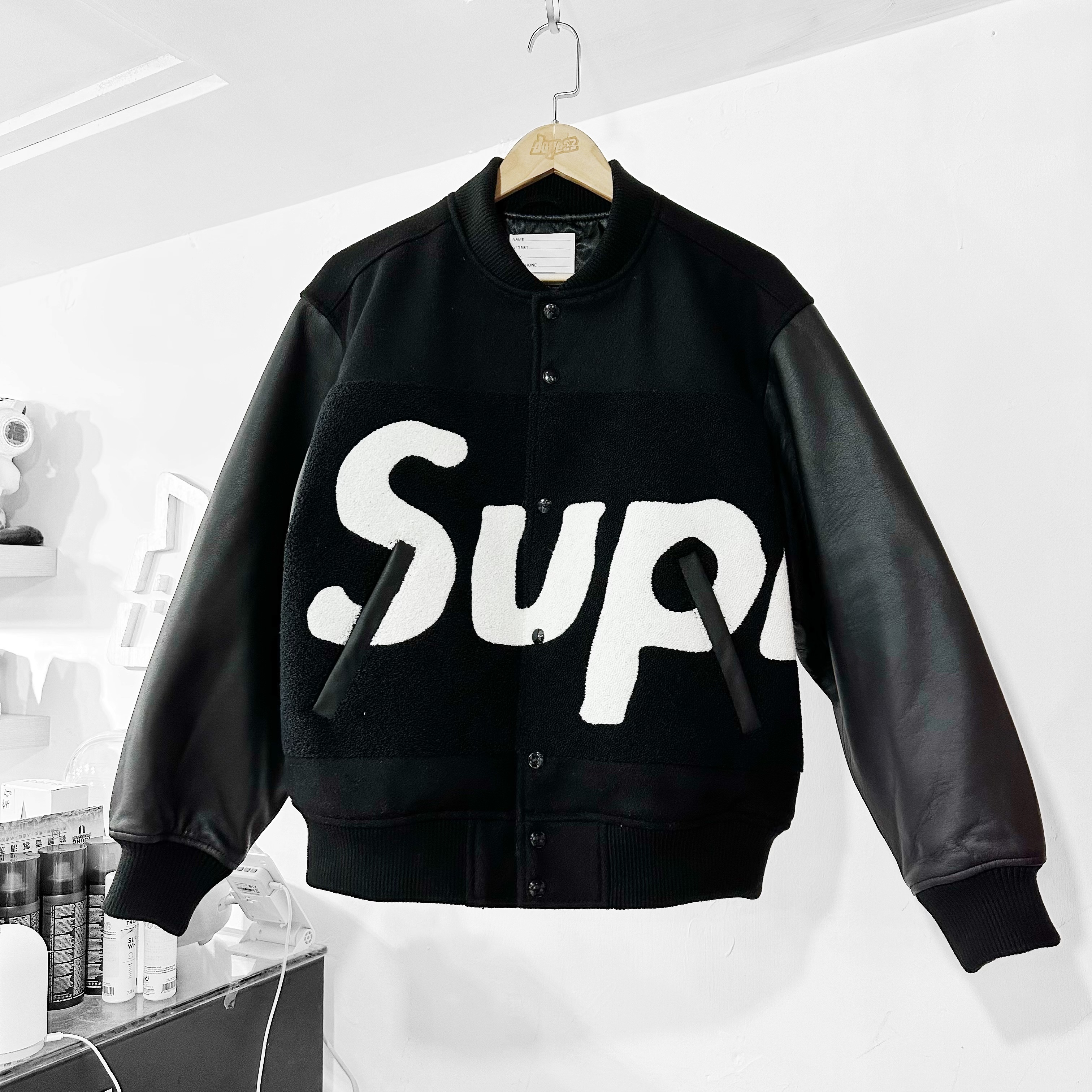 ジャケット・アウター Supreme Big Logo Chenille Varsity Jacket Supreme Big Logo Chenille Varsity Jacket Red Men's - SS24 - US