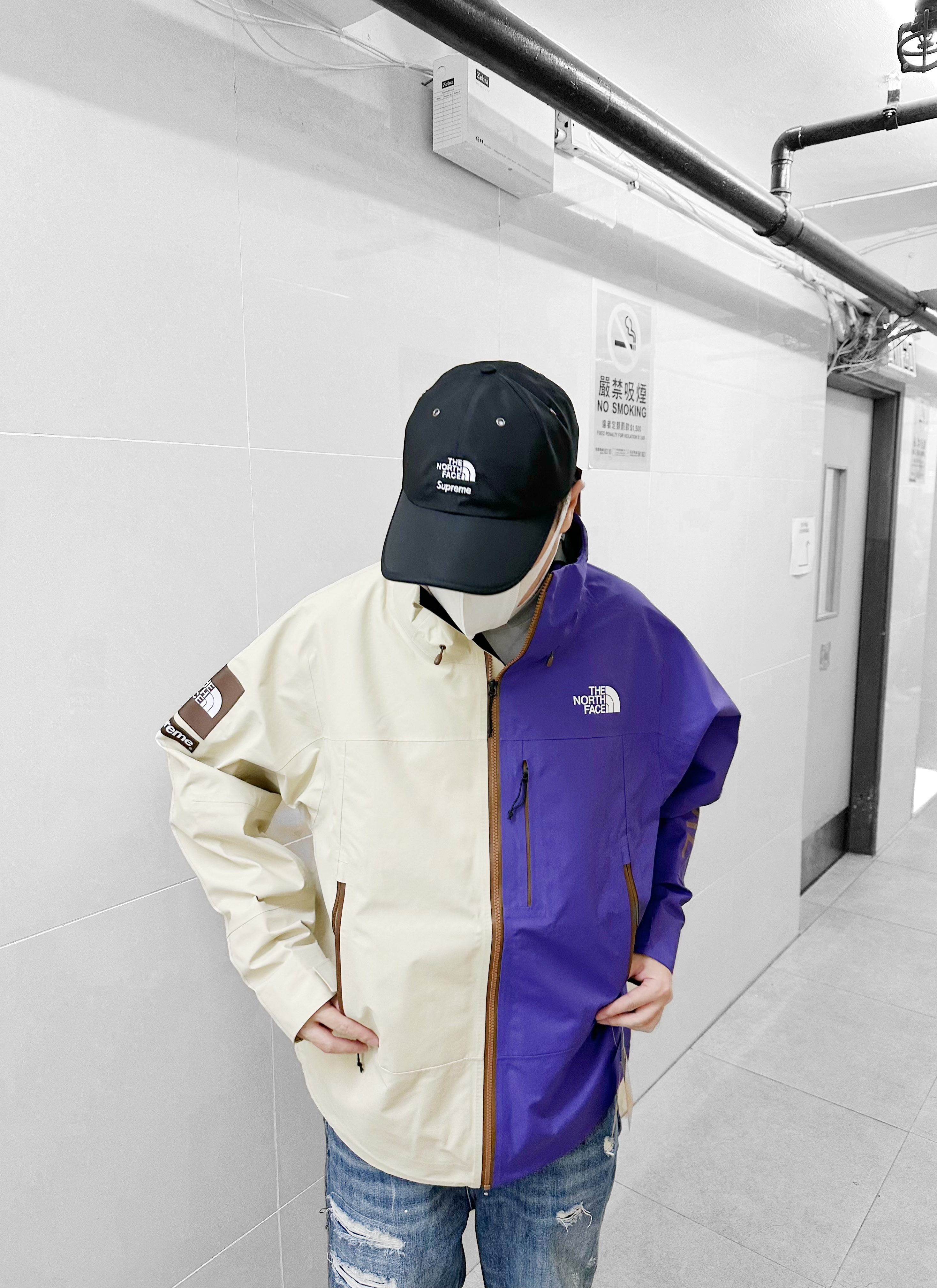 Supreme SS24 The North Face TNF Split Taped Seam Shell