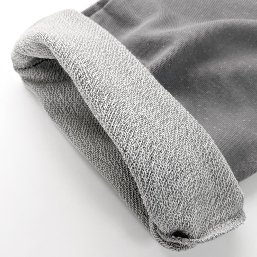 中性版中魚鱗直筒長褲-花紗灰 | 藍天畫布有機棉