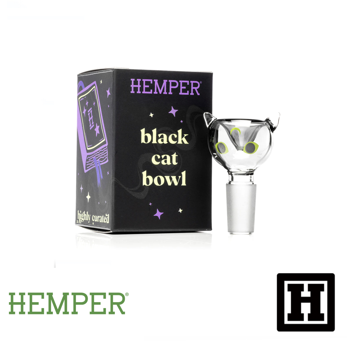 HEMPER Glass Bowl 黑貓菸杯 14mm