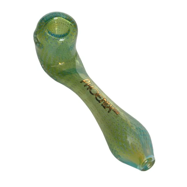 🇺🇸 Phoenix Star - Phx674 Bubble Trap Hand Pipes With Silver Fumed 玻璃煙斗（15.24cm）