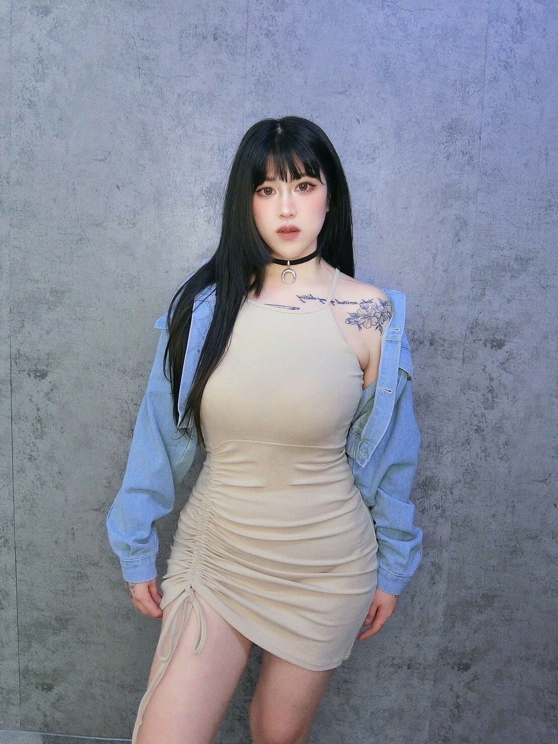 小性感抽繩顯瘦包臀短洋🍭自訂款