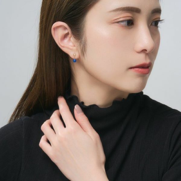 【me.luxe】K10藍晶石耳環