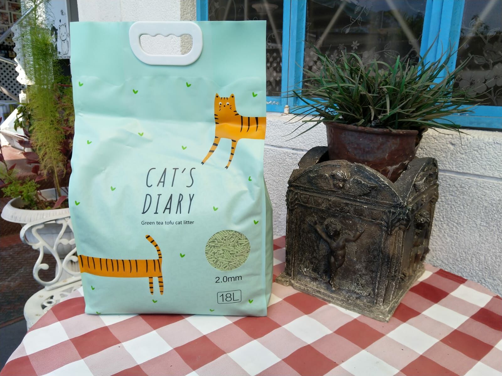 貓日記 綠茶 2.0MM 豆腐貓砂 18L