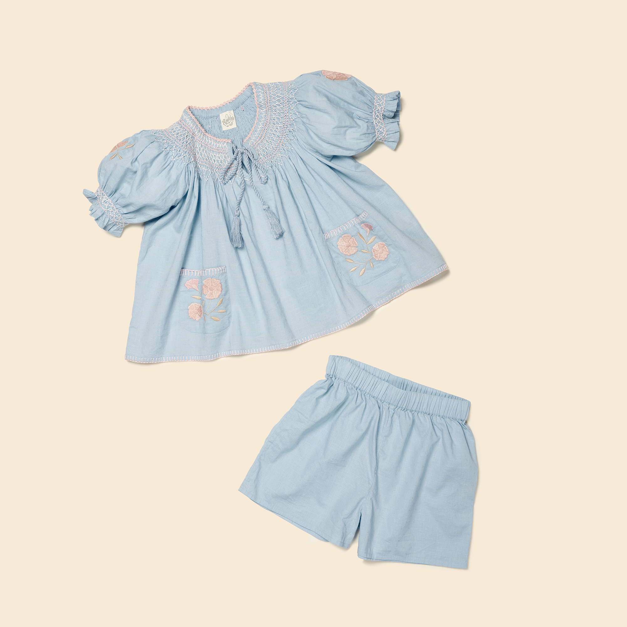 APOLINA - Verna Short Set（Blue Jay）