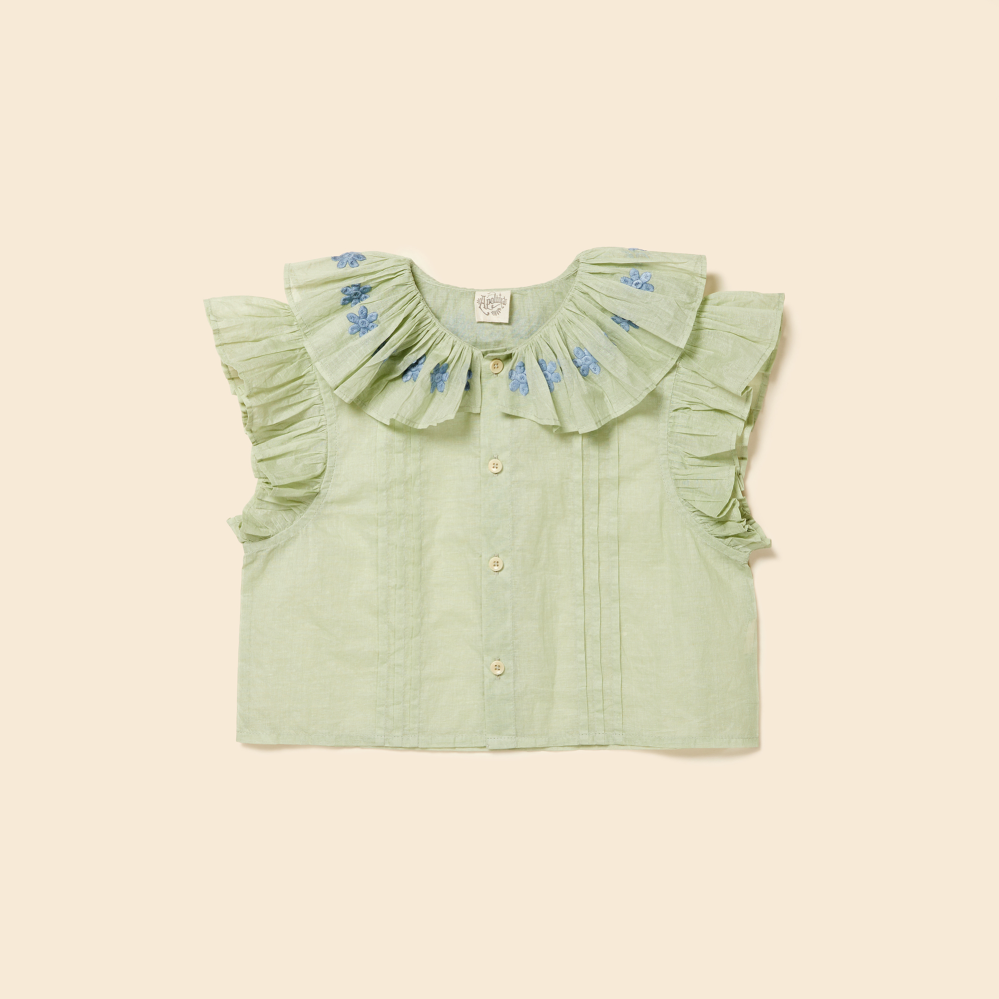 APOLINA - Silvie Blouse（Organdie Spearmint）